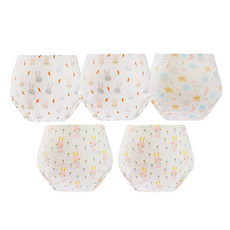 PUREAL 純真兔 4層一體學習褲 100cm 棉質 防水 - 適合2歲以上, 竹纖款, 5件