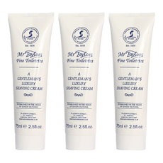 Taylor of Old Bond Street 刮鬍膏 泰勒秘傳 75ml 男士刮鬍必備 保濕滋潤, 3條