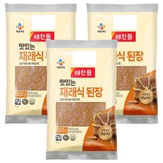 재래식 된장, 3개, 500g