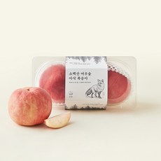 GAP 인증 소백산 여우숲 아삭한 복숭아 2개입, 1.1kg, 1개