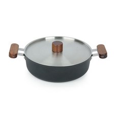 OSLO 電磁爐適用雙耳淺湯鍋, 24cm, 混色