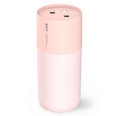 SKY 케어 HU100 휴대용 LED 램프 듀얼 가습기, SKY-HU100_PK(핑크)