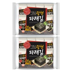 삼육김 광천 파래 도시락김 16p, 64g, 2개