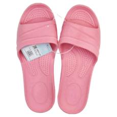 經典曲奇餅乾拖鞋, 大面積防滑紋, 按摩顆粒, 足杯設計, 輕量無負擔, 粉色, L