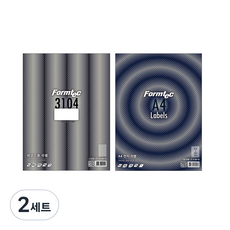 Formtec 條碼用標籤紙 27格 100張 LS-3104 + 雷射噴墨標籤紙 1格 20張 LQ-3130 套組, 2套