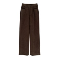 플랜데이 여성용 골덴 코듀로이 본딩안감 하이웨스트 와이드 팬츠 숏