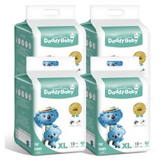 Daddy Baby 優質褲型尿布 男童, XL, 72片