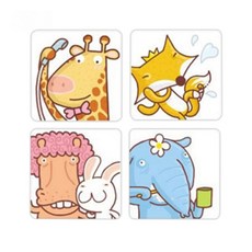 3M 防滑貼片 單裸片, 可愛動物, 6片