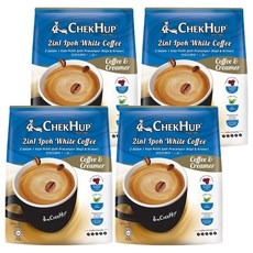 CHEKHUP 澤合 怡保白咖啡 二合一 咖啡包 + 糖包 Set, 420g, 12包, 4袋