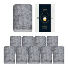 洗臉毛巾 160g 40支精梳棉 + 中秋節飾帶 + 禮盒組 C, 灰色, 10套