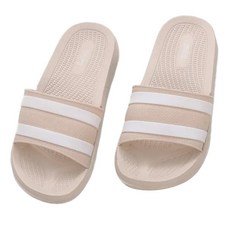 Funplus 霧彩線條休閒拖鞋, 沙色, 230mm