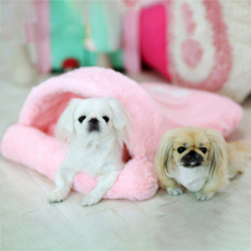 affetto 奢華口袋寵物坐墊, 粉紅色, 1個