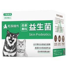 PetsTimes 毛孩時代 益生菌, 皮膚專科, 2g, 30包, 1盒