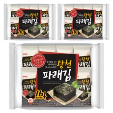 삼육김 광천 파래 도시락김 16p, 64g, 3개