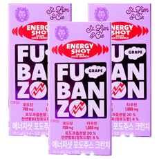 下半場能量射擊葡萄汁緊縮葡萄味, 3個, 16.5克