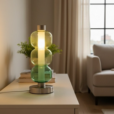 미드무드 비즈 타워 단스탠드 LED 무드등, 그린 웨이브