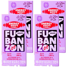 下半場能量射擊葡萄汁緊縮葡萄味, 4個, 16.5克