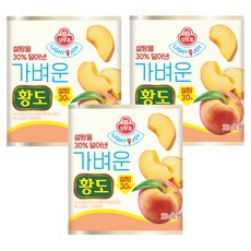 오뚜기 LIGHT 앤 JOY 가벼운 황도, 280g, 3개