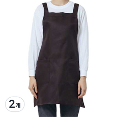 UNISTORE H型素色圍裙 A-52, 棕色(A-528), 2個