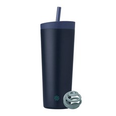 Blender Bottle Tumbler 2合1雙飲口不鏽鋼吸管杯 24oz, 夜幕星空, 1個, 710ml