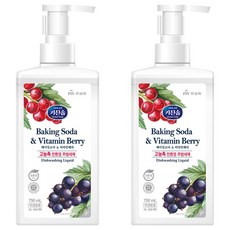 廚房肥皂小蘇打和維生素漿果 2x 濃縮洗潔精, 2個, 750ml