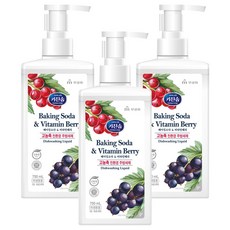 廚房肥皂小蘇打和維生素漿果 2x 濃縮洗潔精, 3個, 750ml