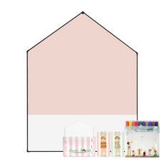 맘스보드 제제하우스애드블랙 자석보드 + 베이직 3종 세트 엘리스, 베이비핑크, 1개