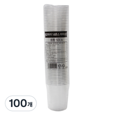 SHINE PET 아이스컵 92파이 14온스, 100개, 400ml, 1개입