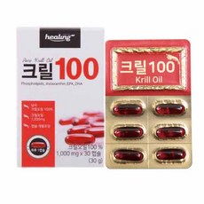 磷蝦油膠囊, 30顆, 1盒