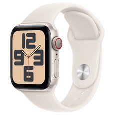 Apple Watch SE 2 鋁金屬運動型錶帶 M~L MXEV3TA/A 原廠保固, 44mm, 星光色, GPS