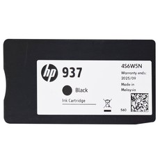 HP 惠普 937 黑色墨水匣，印量約1450張, 黑色, 1個