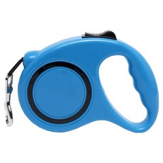 Skylife 純色時尚自動牽引繩 5米 耐重40KG以下, 藍色, 1個