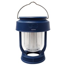 Kinyo 無段式太陽能捕蚊燈 附充電線 直徑100mm 高125mm 藍色 240g, KL-6054
