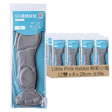 Little Pink Rabbit 粉彩小兔 5D連體鞋墊