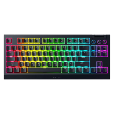 RAZER 雷蛇 黑寡婦蜘幻彩版鍵盤 V4 TKL, 黑色, RZ03-05480100-R3M1, 橘軸