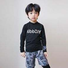 ROROCHAT 男童黑色葉子防磨衣3件組