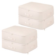 리빙선데이 이불 압축 파우치, 아이보리, 4개