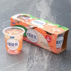매일유업 데르뜨 백도젤리, 130g, 3개입