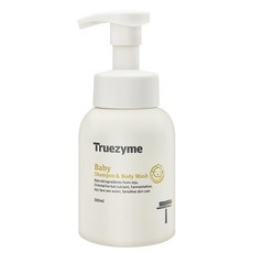 Truezyme 嬰兒溫和洗髮沐浴泡沫, 300毫升, 1個