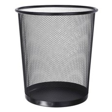 金屬網狀垃圾桶, #01 黑色, 23.5 x 26cm