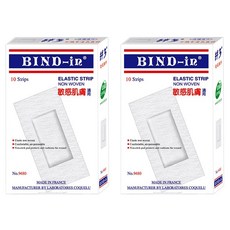 BIND-in 絆多 那柏瑞特可盧雅伸縮膠布敏感肌 9480, 10片, 2盒
