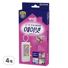 해피홈 에어넷 모기기피제 걸이형, 4개