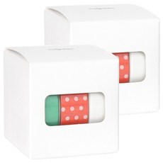 walgadaks Christmas單色圓點紙膠帶 15mm*10m 3捲入, 560、331、501, 2組