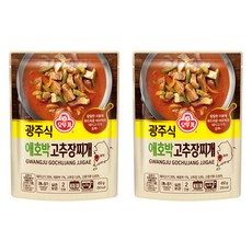 OTTOGI 不倒翁 韓國光州風味櫛瓜辣椒醬湯, 450g, 2包