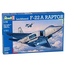 레벨 1:72 Lockheed F-22A RAPTOR 프라모델 전투기, 1개