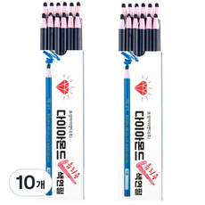 BosungInd 鑽石 玻璃用 色鉛筆 藍色 12入, 1色, 10個