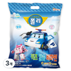 救援小英雄波力 兒童鈣+維他命C+D 1000錠 1.1kg, 3個, 1000顆