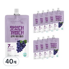 맑은내일 곤약 워터젤리 포도, 150g, 40개