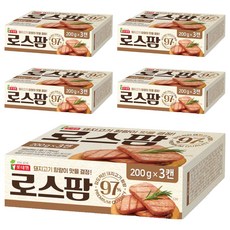 롯데햄 로스팜 97%, 200g, 15개