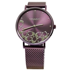 COACH 蔻馳 Perry 女士典雅腕錶 離子鍍層不鏽鋼網帶 36mm